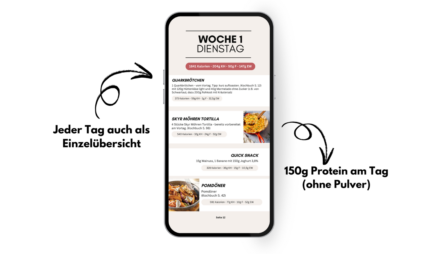 Just.mealplan - dein Abnehmplan zum Buch